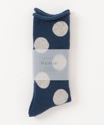Homie（ホミー）の「【 Homie / ホミー 】ウールドットソックス  H-034　DLI（ソックス/靴下）」