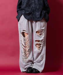 a.p.o.v.（エーピーオービー）の「a.p.o.v. スーパークラッシュダメージワイドスウェットパンツ（スウェットパンツ）」