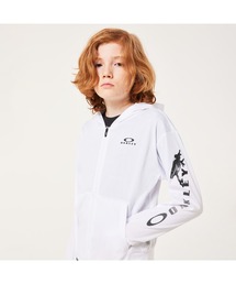 Oakley フルジップパーカー ホワイト OAKLEY（オークリー） ジャージ ジャケット メンズ パーカー