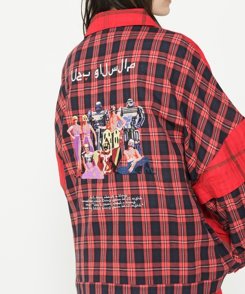 STOF(ストフ)の「TRIBE EMBROI CHANGE JACKET(ブルゾン・メンズ・ブラック/レッド・S/M)」の5枚目の写真