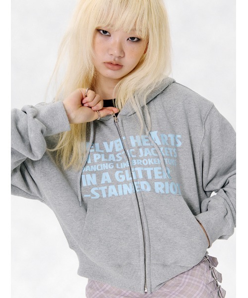 パーカー 韓国ブランド runningHIGH ランニングハイ STRIPE ZIP UP HOODIE ストライプジップアップフーディー ボーダージ runningHIGH（ランニングハイ）の「韓国ブランド runningHIGH