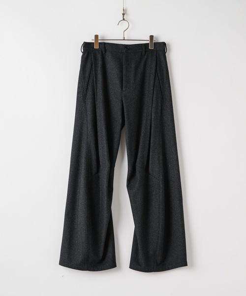 CASPER JOHN(キャスパージョン)の「Melton tuck pants/メルトンタックパンツ(その他パンツ・メンズ・ブラック/グレー/ブラウン・SMALL/X-SMALL/LARGE/MEDIUM)」の14枚目の写真