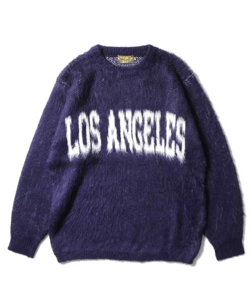 Beautiful Harmony（ビューティフルハーモニー）の「UNIVERD72 モヘアタッチセーター(LOS ANGELES)（ニット/セーター・メンズ・オフホワイト/ネイビー/マルーン・LARGE/MEDIUM/XX-LARGE/X-LARGE）」の2枚目の写真