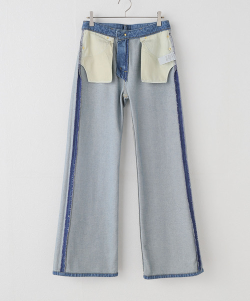 Tu es mon TRESOR(トゥ エ モン トレゾア)の「【TU ES MON TRESOR/トゥ エ モン トレゾア】 The Kyanite Jean(デニムパンツ・レディース・ブルー・25/26/27)」の7枚目の写真