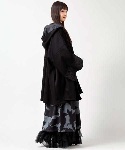 カヤ（カヤ）の「【カヤ】組子文様メンズニット羽織（カーディガン/ボレロ・メンズ・ブラウン/スミクロ/ネイビー・FREE）」の12枚目の写真