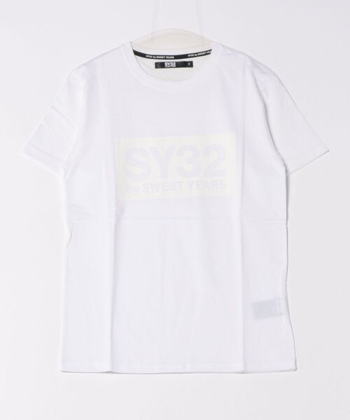 SY32 by SWEET YEARS（エスワイサーティトゥバイスィートイヤーズ）の「【RES】【SY32 by SWEET YEARS】BOXロゴT（Tシャツ/カットソー・メンズ・ホワイト/ホワイト系その他/ブラック/ブラック系その他2・MEDIUM/SMALL）」の18枚目の写真