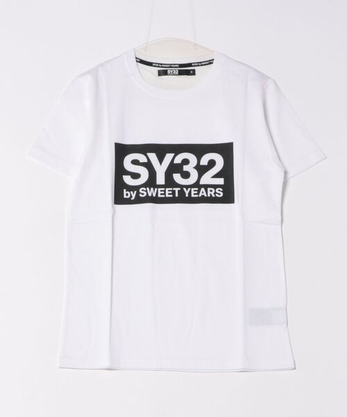 SY32 by SWEET YEARS（エスワイサーティトゥバイスィートイヤーズ）の「【RES】【SY32 by SWEET YEARS】BOXロゴT（Tシャツ/カットソー・メンズ・ホワイト/ホワイト系その他/ブラック/ブラック系その他2・MEDIUM/SMALL）」の19枚目の写真