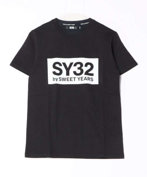 SY32 by SWEET YEARS（エスワイサーティトゥバイスィートイヤーズ）の「【RES】【SY32 by SWEET YEARS】BOXロゴT（Tシャツ/カットソー・メンズ・ホワイト/ホワイト系その他/ブラック/ブラック系その他2・MEDIUM/SMALL）」の20枚目の写真