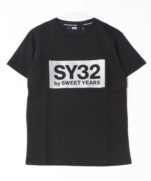 SY32 by SWEET YEARS（エスワイサーティトゥバイスィートイヤーズ）の「【RES】【SY32 by SWEET YEARS】BOXロゴT（Tシャツ/カットソー・メンズ・ホワイト/ホワイト系その他/ブラック/ブラック系その他2・MEDIUM/SMALL）」の21枚目の写真