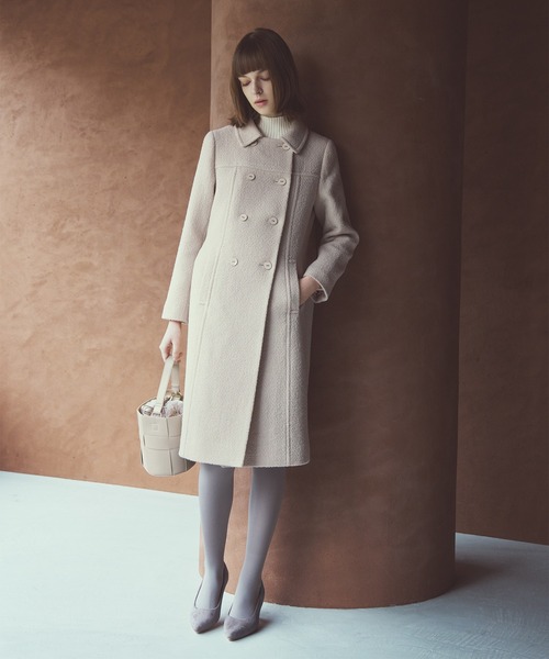 STRAWBERRY-FIELDS ビーバー ファー付きコート　2ways STRAWBERRY-FIELDS ビーバー ファー付きコート 2ways