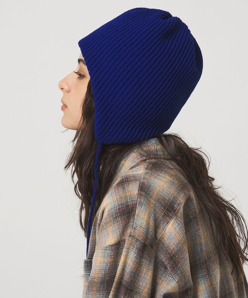 green label relaxing（グリーンレーベルリラクシング）の「【別注】＜INFIELDER DESIGN＞ビーニー / ニットキャップ（ニットキャップ/ビーニー・レディース・グレー系/ダークブラウン/コバルトブルー・FREE）」の8枚目の写真