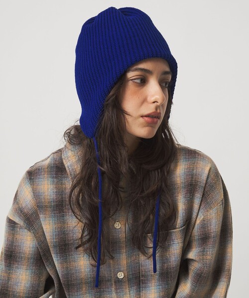 green label relaxing（グリーンレーベルリラクシング）の「【別注】＜INFIELDER DESIGN＞ビーニー / ニットキャップ（ニットキャップ/ビーニー・レディース・グレー系/ダークブラウン/コバルトブルー・FREE）」の9枚目の写真