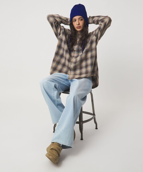 green label relaxing（グリーンレーベルリラクシング）の「【別注】＜INFIELDER DESIGN＞ビーニー / ニットキャップ（ニットキャップ/ビーニー・レディース・グレー系/ダークブラウン/コバルトブルー・FREE）」の11枚目の写真