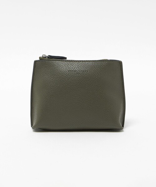 UNITED ARROWS(ユナイテッドアローズ)の「レザーライク ポーチ S(ポーチ・メンズ・オリーブ/ブラック/ネイビー/ダークグレー・FREE)」の1枚目の写真