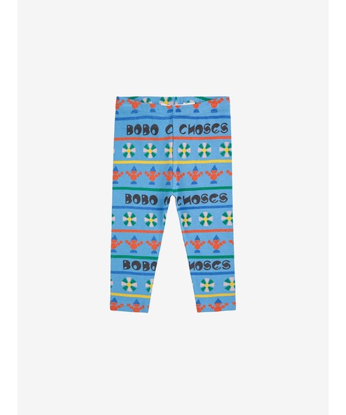 BOBO CHOSES(ボボショーズ)の「Toys all over leggings(レギンス/スパッツ・キッズ・ライトブルー・18MONTH/12MONTH/9MONTH/6MONTH/24MONTH/3MONTH)」の1枚目の写真