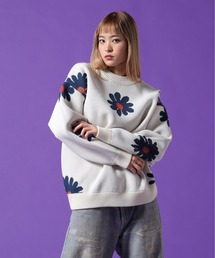 【WEB&DEPOT限定】DankeSchon/ダンケシェーン/AIRY FLOWER KNIT