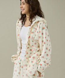 パーカー（ピンク/桃色系・花柄・ボタニカル柄）ファッション