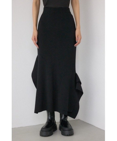 AZUL by moussy（アズールバイマウジー）の「【PLUS】パネルマーメイドスカート（スカート・レディース・ブラック/グレー系その他/ブラック系その他・SMALL/MEDIUM）」の6枚目の写真