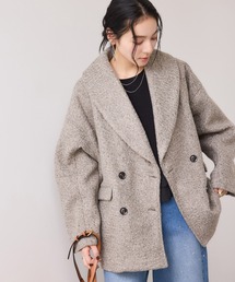 VIS（ビス）の「【WEB限定】カールシャギージャコット（ピーコート・レディース）」