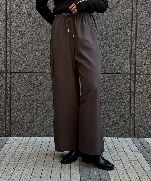 セール】【&g'aime】カーブラインパンツ Curve Line Pants（スラックス