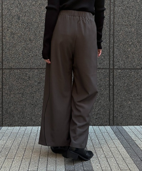 &g'aime（アンジェム）の「【&g'aime】カーブラインパンツ　Curve Line Pants（スラックス・レディース・ブラック/ブラウン・FREE）」の21枚目の写真