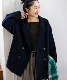 le.coeur blanc | ウールオーバーチェスターハーフコート(チェスターコート)