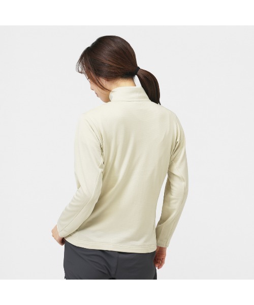 TIGORA（ティゴラ）の「ティゴラ TIGORA レディスグリッドフリースジャケット（その他アウター・レディース・アイボリー/ネイビー・S/M/L/XL）」の3枚目の写真