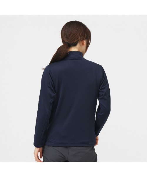 TIGORA（ティゴラ）の「ティゴラ TIGORA レディスグリッドフリースジャケット（その他アウター・レディース・アイボリー/ネイビー・S/M/L/XL）」の4枚目の写真