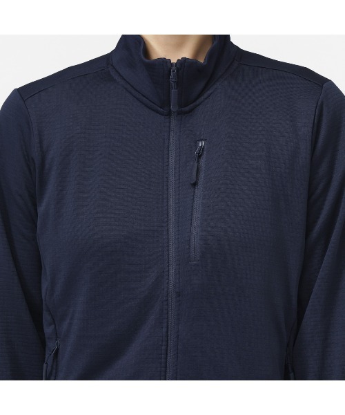 TIGORA（ティゴラ）の「ティゴラ TIGORA レディスグリッドフリースジャケット（その他アウター・レディース・アイボリー/ネイビー・S/M/L/XL）」の6枚目の写真