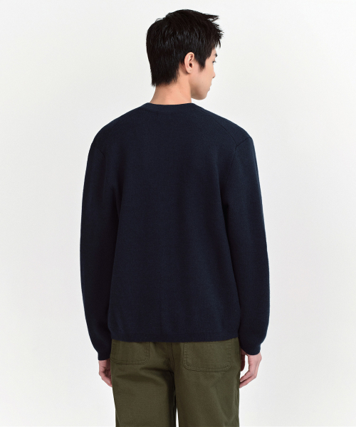 MUSINSA STANDARD（ムシンサスタンダード）の「ミニマルカーディガン【ネイビー】（カーディガン/ボレロ・メンズ・その他・SMALL/MEDIUM/LARGE/X-LARGE/XX-LARGE）」の12枚目の写真