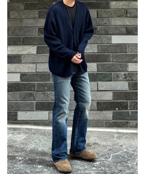 MUSINSA STANDARD（ムシンサスタンダード）の「ミニマルカーディガン【ネイビー】（カーディガン/ボレロ・メンズ・その他・SMALL/MEDIUM/LARGE/X-LARGE/XX-LARGE）」の8枚目の写真