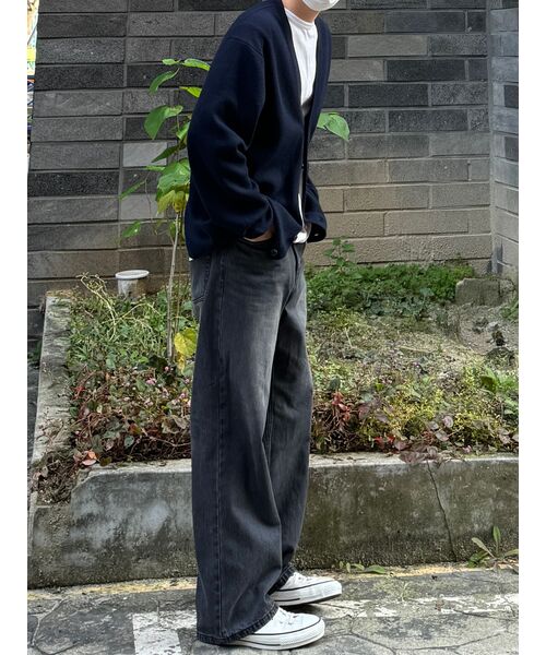 MUSINSA STANDARD（ムシンサスタンダード）の「ミニマルカーディガン【ネイビー】（カーディガン/ボレロ・メンズ・その他・SMALL/MEDIUM/LARGE/X-LARGE/XX-LARGE）」の7枚目の写真