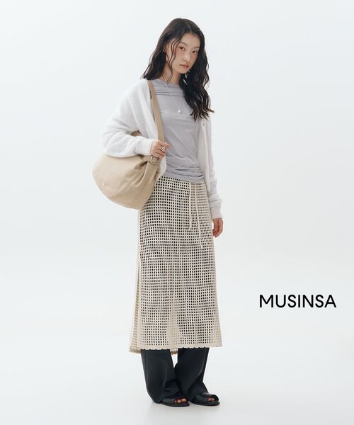 MUSINSA STANDARD WOMAN（ムシンサスタンダードウーマン）の「ウィメンズストレートヒドゥンバンディングスラックス[チャコールグレー]（スラックス・レディース・その他・34/32/30/31/24/25/26/27/28/29）」の7枚目の写真