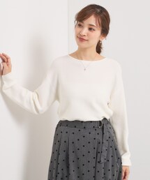 【手洗い可】バックパール調ラメニット