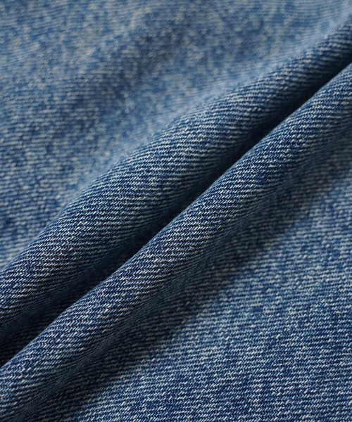 1111clothing(ワンフォークロージング)の「ダメージペイント バレルレッグジーンズ / Damage Paint Barrel Leg Jeans(デニムパンツ・メンズ・ブルー・S/M/L/XL)」の21枚目の写真