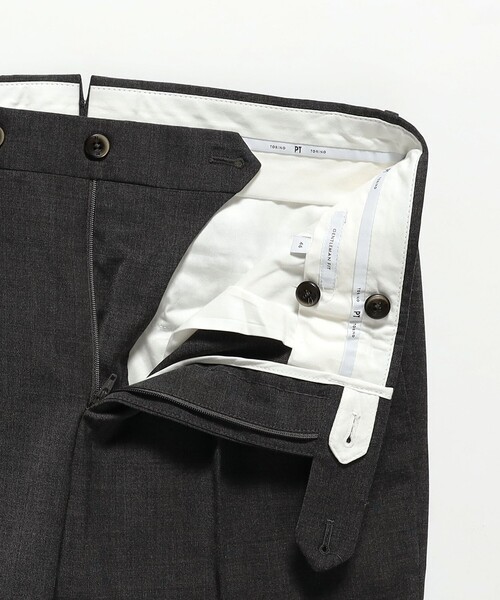 PT TORINO（ピーティートリノ）の「【別注】PT TORINO / GENTLEMAN-F トラベル 1プリーツ スラックス（その他パンツ・メンズ・グレー/シルバー/ネイビー・44/48/50/46）」の12枚目の写真