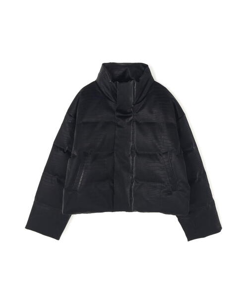 DANKE SCHON（ダンケシェーン）の「DankeSchon/ダンケシェーン/PU SHORT BLOUSON CROCODILE（ブルゾン・レディース・ブラック・L/M/S）」の2枚目の写真