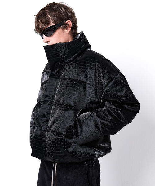 DANKE SCHON（ダンケシェーン）の「DankeSchon/ダンケシェーン/PU SHORT BLOUSON CROCODILE（ブルゾン・レディース・ブラック・L/M/S）」の7枚目の写真