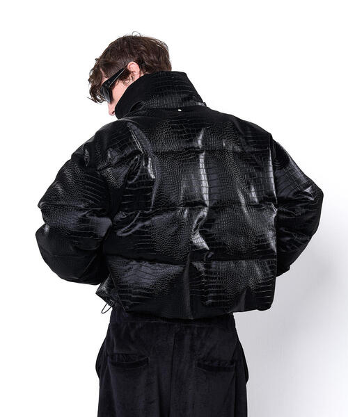 DANKE SCHON（ダンケシェーン）の「DankeSchon/ダンケシェーン/PU SHORT BLOUSON CROCODILE（ブルゾン・レディース・ブラック・L/M/S）」の8枚目の写真