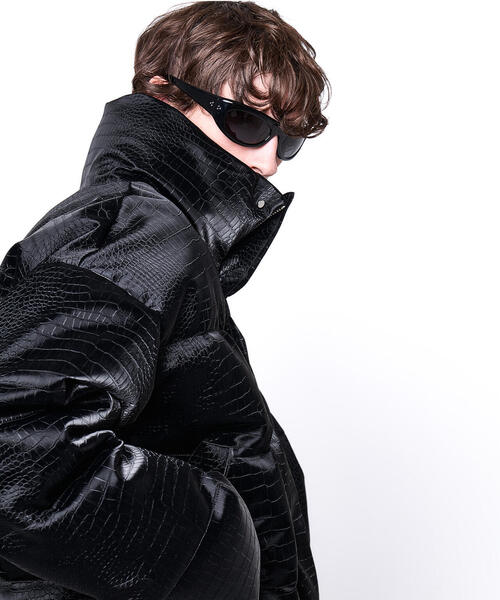 DANKE SCHON（ダンケシェーン）の「DankeSchon/ダンケシェーン/PU SHORT BLOUSON CROCODILE（ブルゾン・レディース・ブラック・L/M/S）」の9枚目の写真