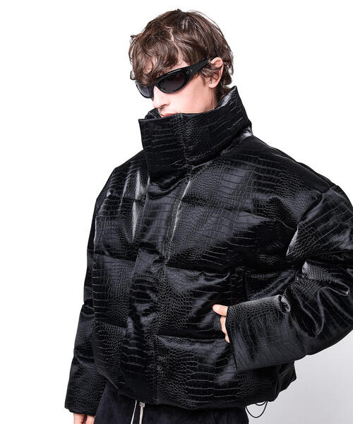 DANKE SCHON（ダンケシェーン）の「DankeSchon/ダンケシェーン/PU SHORT BLOUSON CROCODILE（ブルゾン・レディース・ブラック・L/M/S）」の11枚目の写真