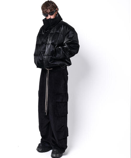 DANKE SCHON（ダンケシェーン）の「DankeSchon/ダンケシェーン/PU SHORT BLOUSON CROCODILE（ブルゾン・レディース・ブラック・L/M/S）」の12枚目の写真