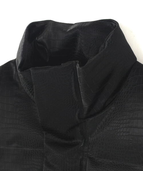 DANKE SCHON（ダンケシェーン）の「DankeSchon/ダンケシェーン/PU SHORT BLOUSON CROCODILE（ブルゾン・レディース・ブラック・L/M/S）」の17枚目の写真