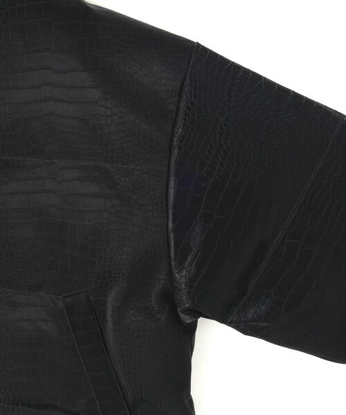 DANKE SCHON（ダンケシェーン）の「DankeSchon/ダンケシェーン/PU SHORT BLOUSON CROCODILE（ブルゾン・レディース・ブラック・L/M/S）」の18枚目の写真