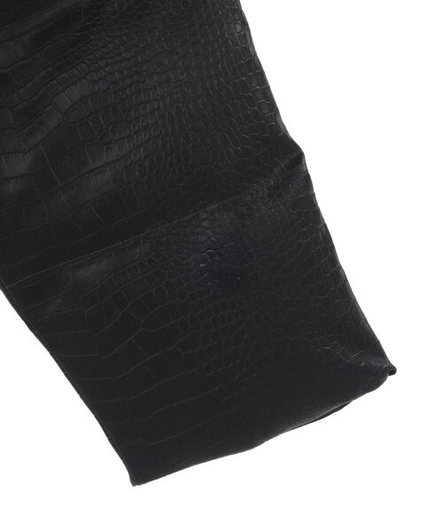 DANKE SCHON（ダンケシェーン）の「DankeSchon/ダンケシェーン/PU SHORT BLOUSON CROCODILE（ブルゾン・レディース・ブラック・L/M/S）」の20枚目の写真