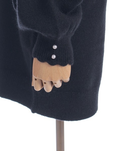 axes femme POETIQUE（アクシーズファムポエティック）の「ハート×ケーブル柄チュニワンピース（チュニック・レディース・ホワイト/ミント/ブラック・MEDIUM）」の19枚目の写真