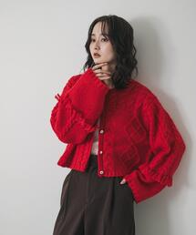 SENSE OF PLACE by URBAN RESEARCH | パッチワークケーブルニットカーディガン(カーディガン/ボレロ)