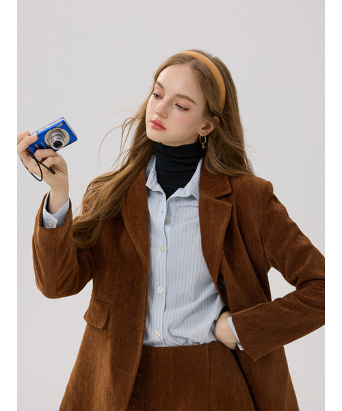 SINCETHEN(シンスゼン)の「キャラメルヘリンボーンジャケット(その他アウター・レディース・その他・LARGE/SMALL/MEDIUM)」の2枚目の写真