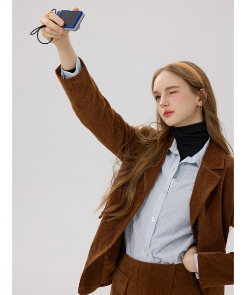 SINCETHEN(シンスゼン)の「キャラメルヘリンボーンジャケット(その他アウター・レディース・その他・LARGE/SMALL/MEDIUM)」の3枚目の写真