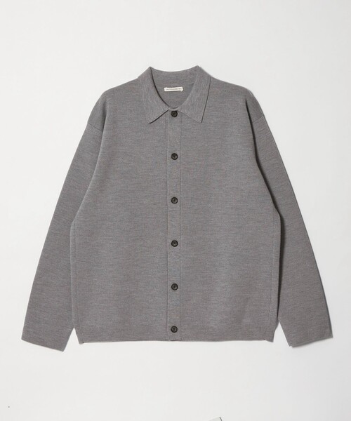 UNITED ARROWS（ユナイテッドアローズ）の「ウール カシミヤ スウェット ポロカラー カーディガン（カーディガン/ボレロ・メンズ・グレー系/ブラック・L/S/M/XL）」の13枚目の写真